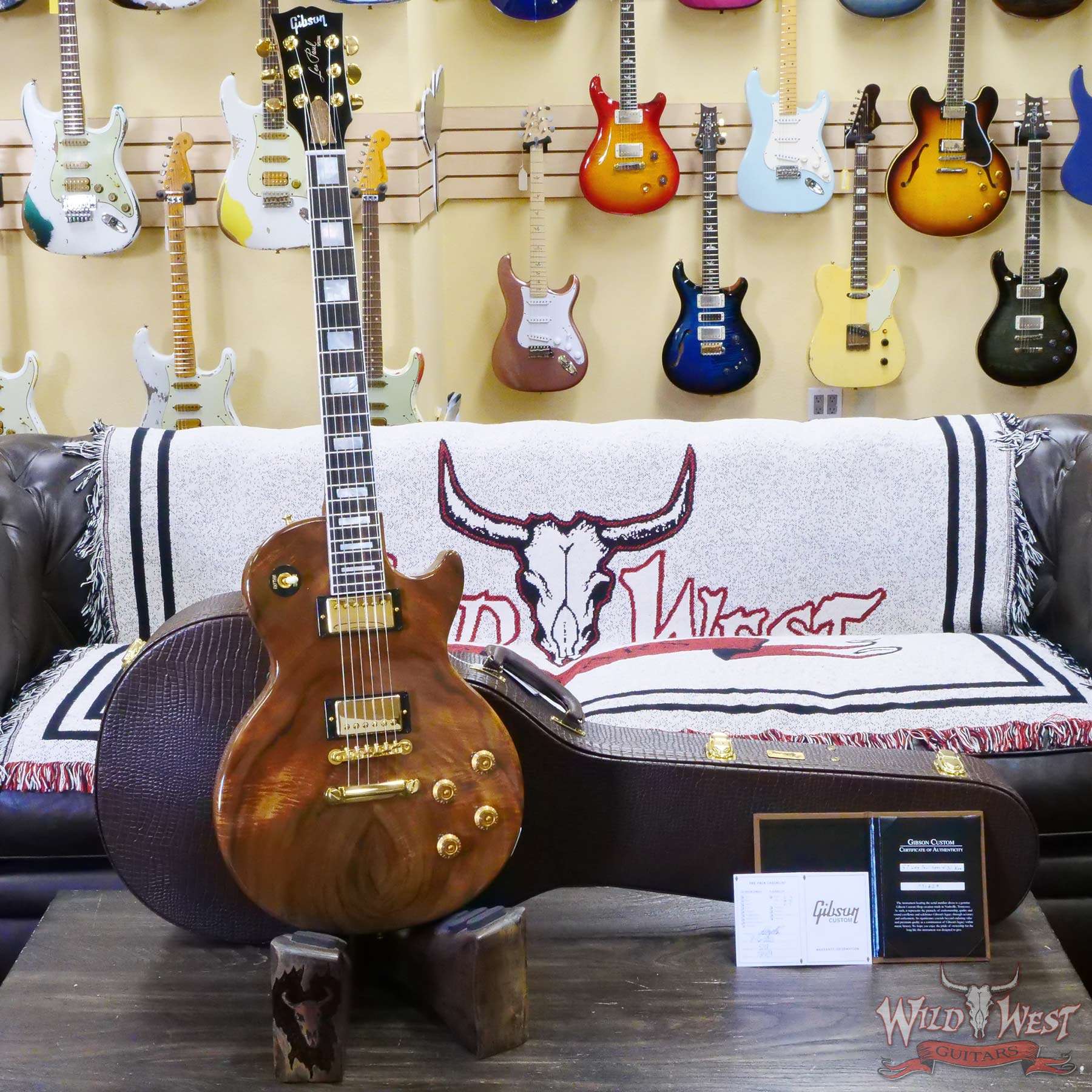 gibsoncs-731429-d1__wwg.jpg Gibson Custom Shop 1957 Les Paul Special Single Cut Reissue Koa Top Dual Humbuckers Gloss Antique Natural Gold Hardware - Image 6