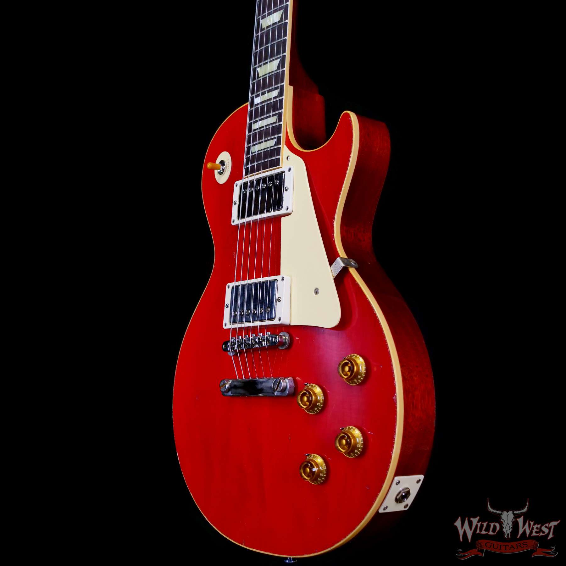gibsoncs-841755-br__wwg.jpg Gibson Custom Shop M2M 1958 Les Paul Standard Murphy Lab Light Aged Sweet Cherry Red 8.15 LBS - Image 2
