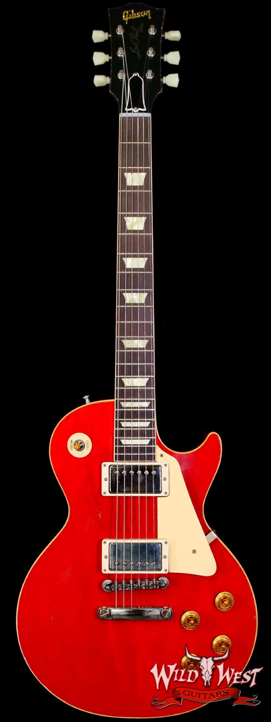 gibsoncs-841755-main__wwg_large.jpg Gibson Custom Shop M2M 1958 Les Paul Standard Murphy Lab Light Aged Sweet Cherry Red 8.15 LBS - Image 1