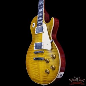 Gibson Custom Shop M2M 1959 Les Paul Standard Reissue Hand Selected Flame Maple Top Murphy Lab Light Aged Green Lemon Fade 8.50 LBS - Image 2