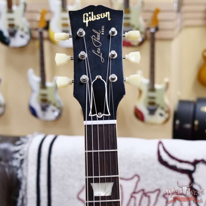 Gibson Custom Shop M2M 1959 Les Paul Standard Reissue Hand Selected Flame Maple Top Murphy Lab Light Aged Green Lemon Fade 8.35 LBS - Image 7