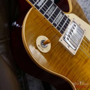 Gibson Custom Shop M2M 1959 Les Paul Standard Reissue Hand Selected Flame Maple Top Murphy Lab Light Aged Green Lemon Fade 8.40 LBS - Image 9