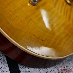 Gibson Custom Shop M2M 1959 Les Paul Standard Reissue Hand Selected Flame Maple Top Murphy Lab Light Aged Green Lemon Fade 8.40 LBS - Image 10