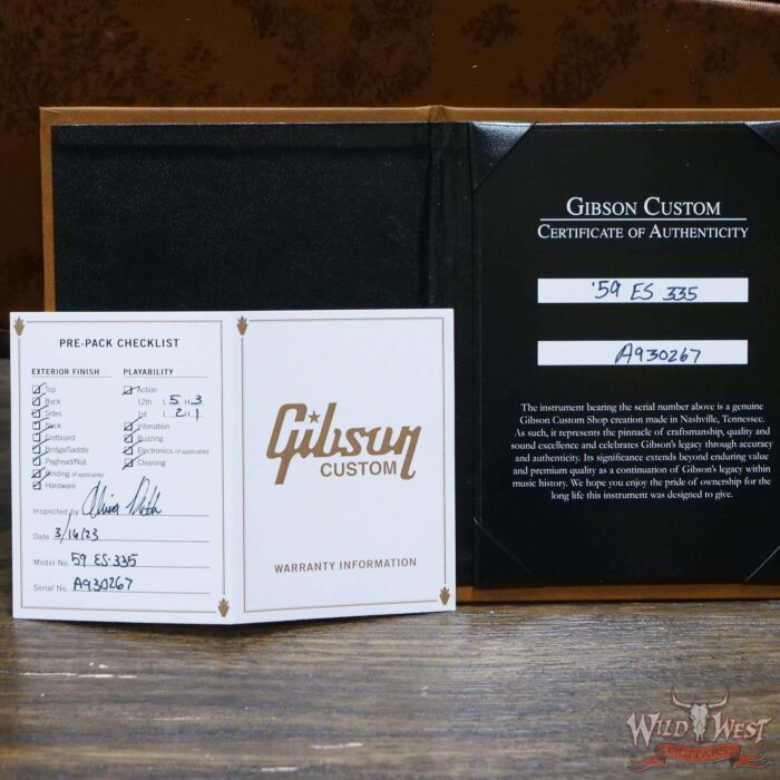 Gibson Custom Shop 1959 ES-335 Reissue VOS Vintage Natural - Image 12