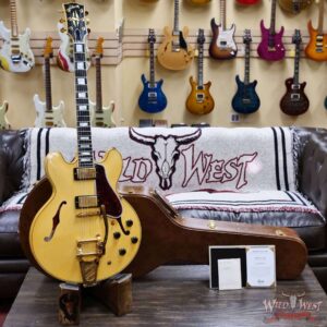 Gibson Custom Shop M2M 1959 ES-355 Reissue with Bigsby Murphy Lab Ultra Light Aged Heavy Antique White 8.80 LBS - Image 5