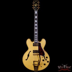 Gibson Custom Shop M2M 1959 ES-355 Reissue with Bigsby Murphy Lab Ultra Light Aged Heavy Antique White 9.15 LBS - Image 3