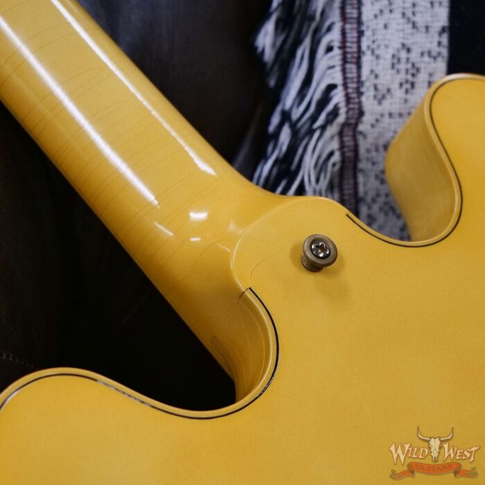Gibson Custom Shop M2M 1959 ES-355 Reissue with Bigsby Murphy Lab Ultra Light Aged Heavy Antique White 9.15 LBS - Image 14
