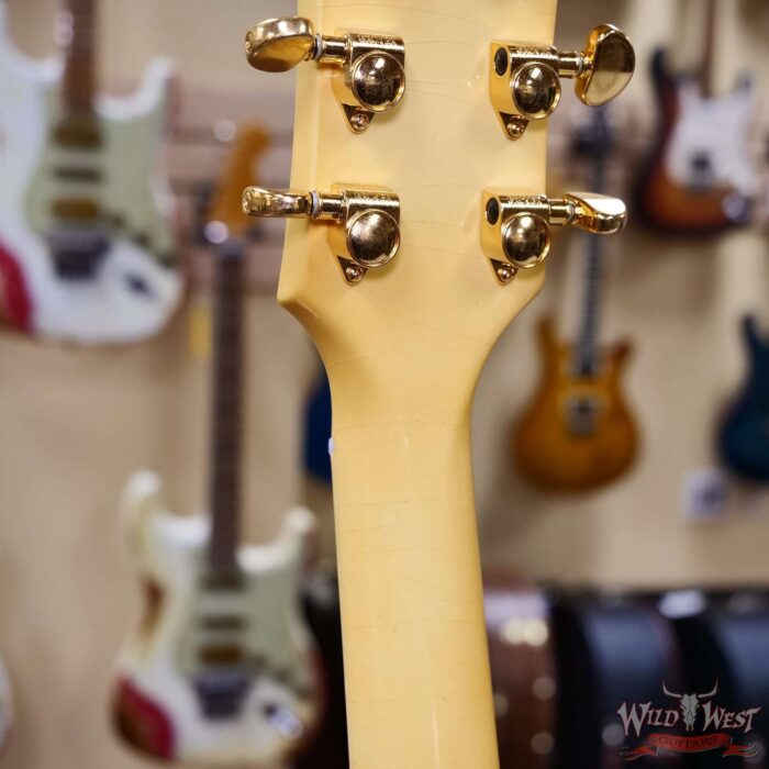 Gibson Custom Shop M2M 1959 ES-355 Reissue with Bigsby Murphy Lab Ultra Light Aged Heavy Antique White 9.15 LBS - Image 12