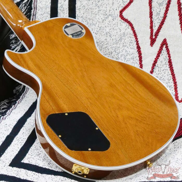 Gibson Custom Shop M2M Hand Selected 5A Quilt Maple Top Les Paul Custom Ebony Board with Tree of Life Inlay Chablis Pink (Blemish) - Image 11