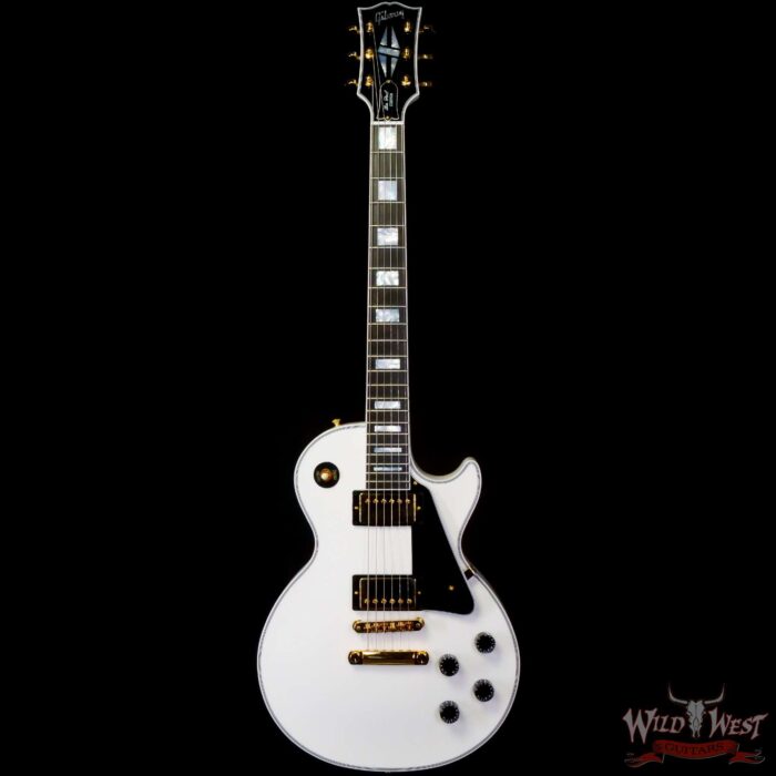 Gibson Custom Shop Les Paul Custom w/ Ebony Fingerboard Gloss Alpine White - Image 3