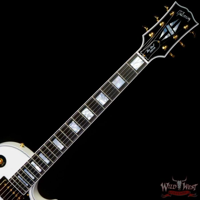 Gibson Custom Shop Les Paul Custom w/ Ebony Fingerboard Gloss Alpine White - Image 4