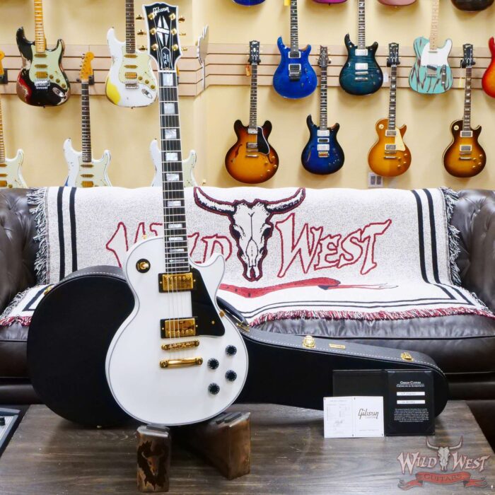 Gibson Custom Shop Les Paul Custom w/ Ebony Fingerboard Gloss Alpine White - Image 6