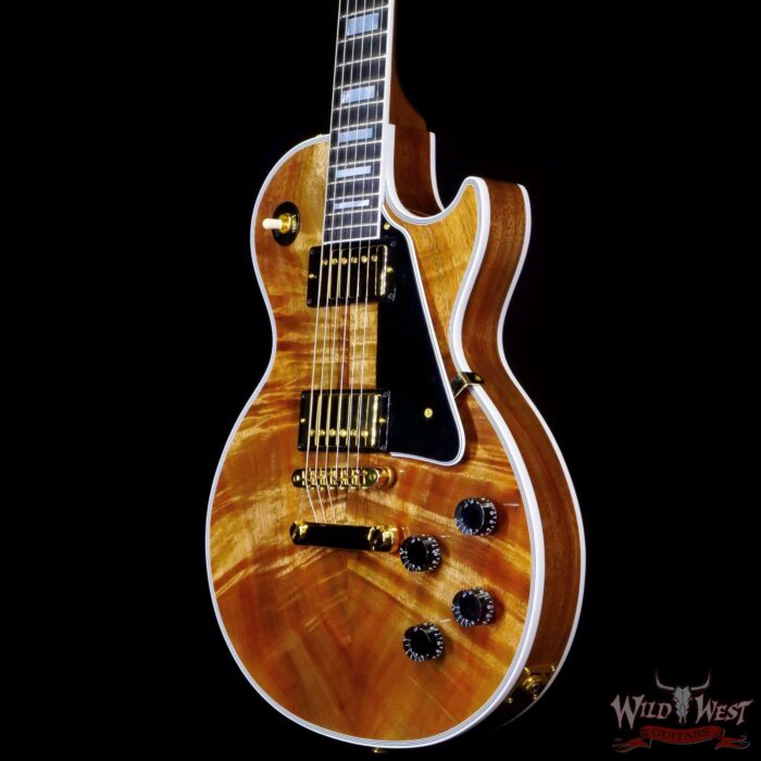 Gibson Custom Shop M2M Koa Top Les Paul Custom Natural - Image 2