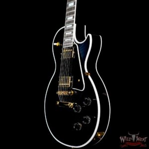 Gibson Custom Shop Les Paul Custom w/ Ebony Fingerboard Gloss Ebony 10.65 LBS - Image 2