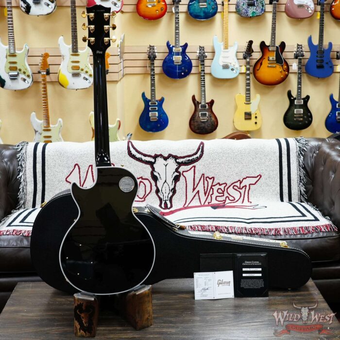 Gibson Custom Shop Les Paul Custom w/ Ebony Fingerboard Gloss Ebony 10.65 LBS - Image 8