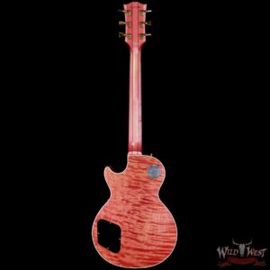 Gibson Custom Shop M2M Les Paul Custom 25.5’’ Natural Koa Top Pink Figured Maple Body & Neck Ebony Fingerboard VOS - Image 6