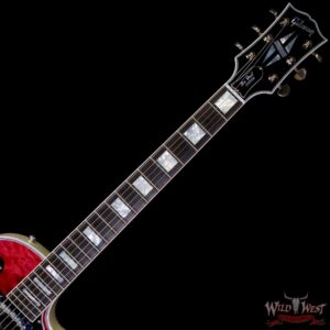 Gibson Custom Shop M2M Les Paul Custom Trans Pink 5A Quilt Maple Top White Doghair Back 10.10 LBS - Image 4