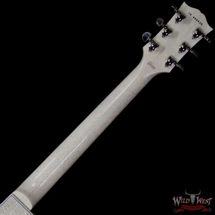 Gibson Custom Shop M2M Les Paul Custom Trans Pink 5A Quilt Maple Top White Doghair Back 10.10 LBS - Image 5