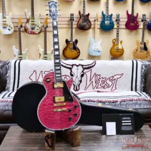 Gibson Custom Shop M2M Les Paul Custom Chablis Pink 5A Quilt Maple Top 1-Piece Mahogany Body 9.60 LBS - Image 6