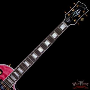 Gibson Custom Shop M2M Les Paul Custom Chablis Pink 5A Quilt Maple Top 1-Piece Mahogany Body 9.60 LBS - Image 4
