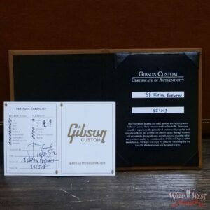 Gibson Custom Shop 1958 Korina Explorer Reissue (Black Pickguard) - Image 12