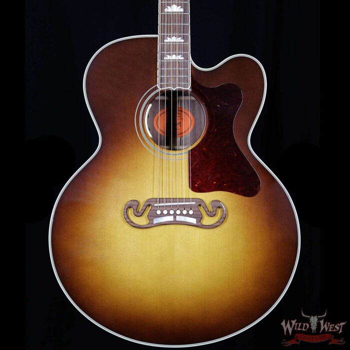 Gibson Custom Shop Montana Limited Edition J-200 Claro Walnut Cutway Sitka Spruce Top Honey Burst - Image 3