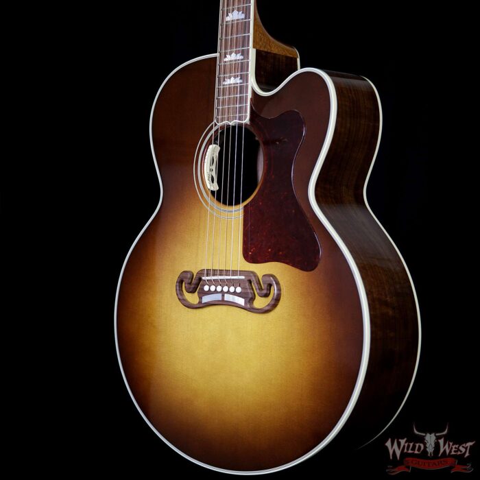 Gibson Custom Shop Montana Limited Edition J-200 Claro Walnut Cutway Sitka Spruce Top Honey Burst - Image 2