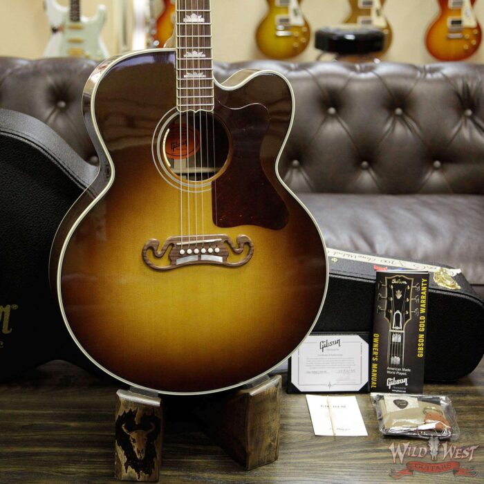 Gibson Custom Shop Montana Limited Edition J-200 Claro Walnut Cutway Sitka Spruce Top Honey Burst - Image 14
