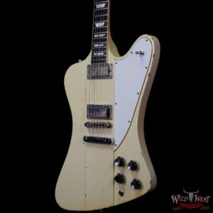 Gibson Custom Shop Johnny Winter 1964 Firebird V Polaris White Murphy Lab Aged #93 - Image 2