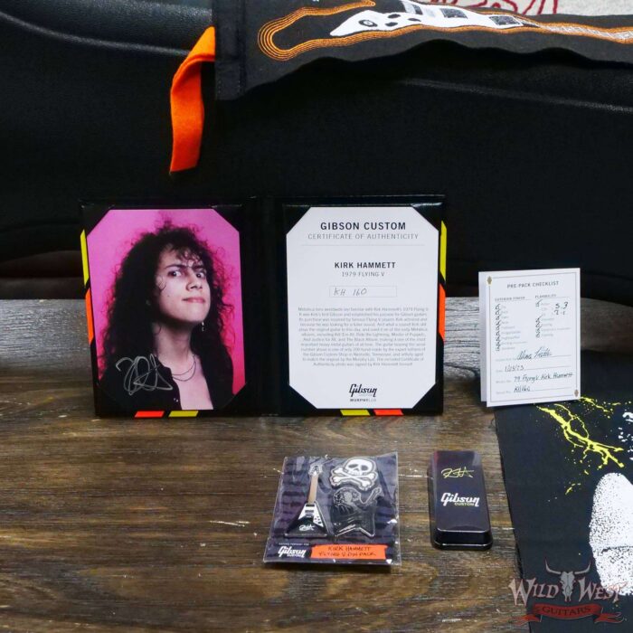 Gibson Custom Shop Artist Collection Kirk Hammett 1979 Flying V Murphy Lab Aged Ebony - Image 14