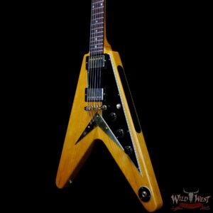 Gibson Custom Shop 1958 Korina Flying V Reissue Natural with Black Pickguard (Blemished) - Image 2