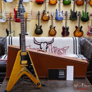 Gibson Custom Shop 1958 Korina Flying V Reissue Natural with Black Pickguard (Blemished) - Image 8