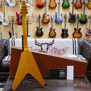 Gibson Custom Shop 1958 Korina Flying V Reissue Natural with Black Pickguard (Blemished) - Image 11