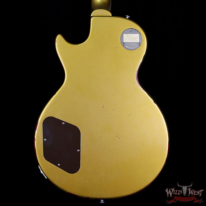 Gibson Custom Shop Les Paul Standard “Painted Over” Gold Top over Cherry Sunburst 8.1 Pounds - Image 7
