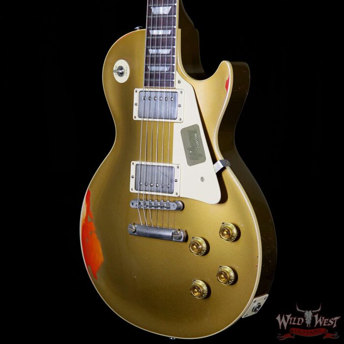 Gibson Custom Shop Les Paul Standard “Painted Over” Gold Top over Cherry Sunburst 8.1 Pounds - Image 2