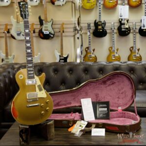 Gibson Custom Shop Les Paul Standard “Painted Over” Gold Top over Cherry Sunburst 8.1 Pounds - Image 12