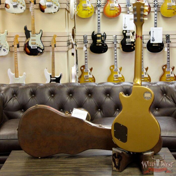 Gibson Custom Shop Les Paul Standard “Painted Over” Gold Top over Cherry Sunburst 8.1 Pounds - Image 15