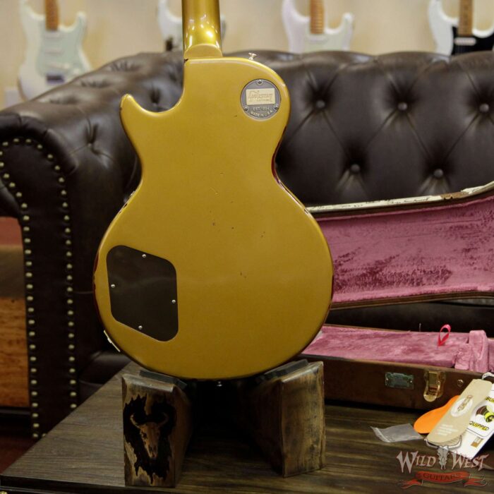 Gibson Custom Shop Les Paul Standard “Painted Over” Gold Top over Cherry Sunburst 8.1 Pounds - Image 14