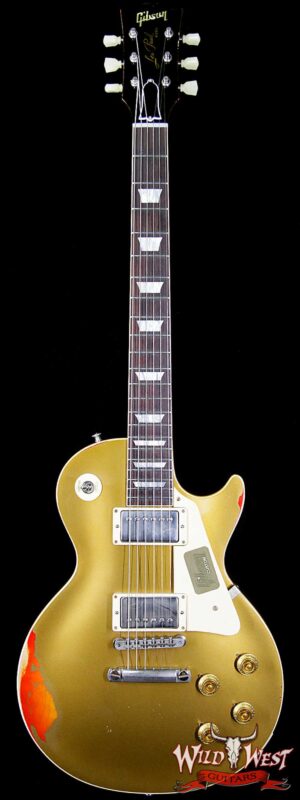 Gibson Custom Shop Les Paul Standard “Painted Over” Gold Top over Cherry Sunburst 8.1 Pounds