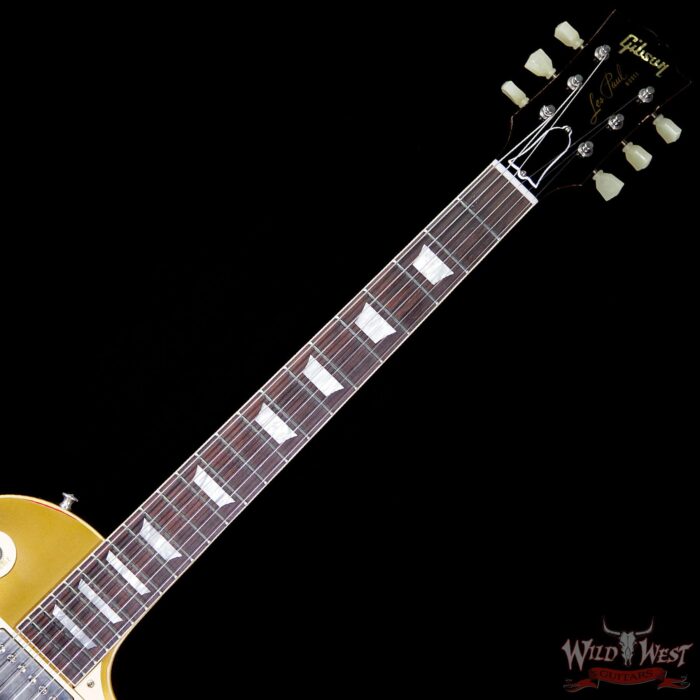 Gibson Custom Shop Les Paul Standard “Painted Over” Gold Top over Cherry Sunburst 8.1 Pounds - Image 8