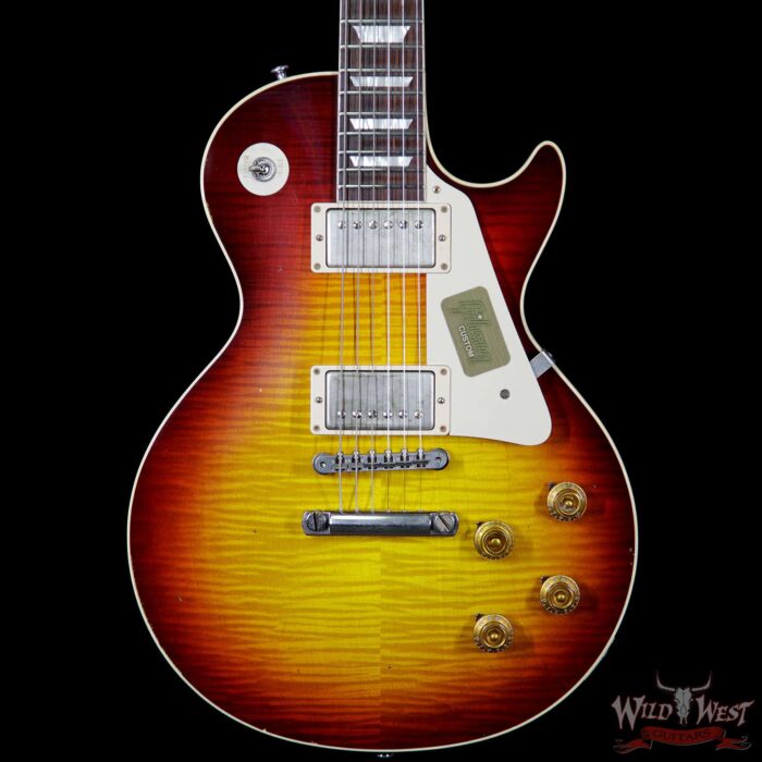 2016 Gibson Custom Shop Standard Historic 1958 Reissue R8 Les Paul Aged Bourbon Burst 8.70 Pounds - Image 3