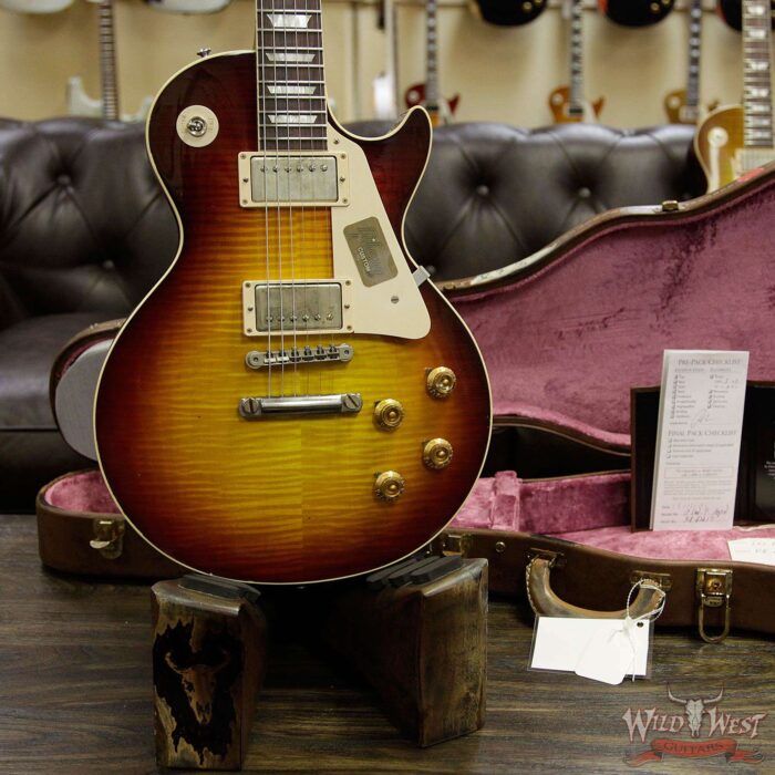 2016 Gibson Custom Shop Standard Historic 1958 Reissue R8 Les Paul Aged Bourbon Burst 8.70 Pounds - Image 15