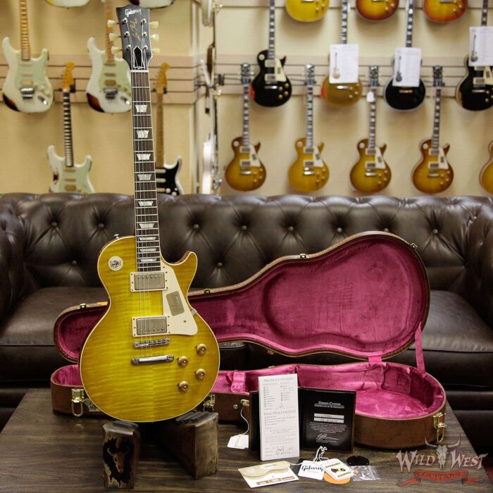 2016 Gibson Custom Shop Standard Historic Les Paul R8 VOS Lemon Burst 1958 Reissue 8.75 Pounds - Image 13