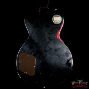 2017 Gibson Custom Shop Les Paul Standard “Painted Over” Aged Black over Cherry Sunburst 7.95 Pounds - Image 7
