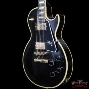 Gibson Custom Shop M2M Les Paul Custom Aged Ebony Fingerboard Ebony (Black) - Image 2