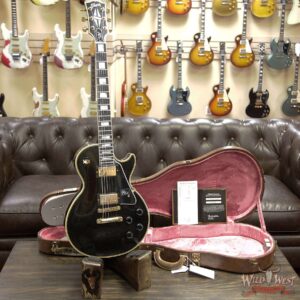 Gibson Custom Shop M2M Les Paul Custom Aged Ebony Fingerboard Ebony (Black) - Image 8