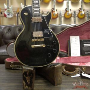 Gibson Custom Shop M2M Les Paul Custom Aged Ebony Fingerboard Ebony (Black) - Image 9