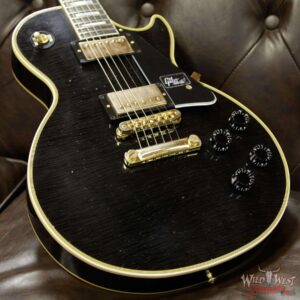 Gibson Custom Shop M2M Les Paul Custom Aged Ebony Fingerboard Ebony (Black) - Image 10