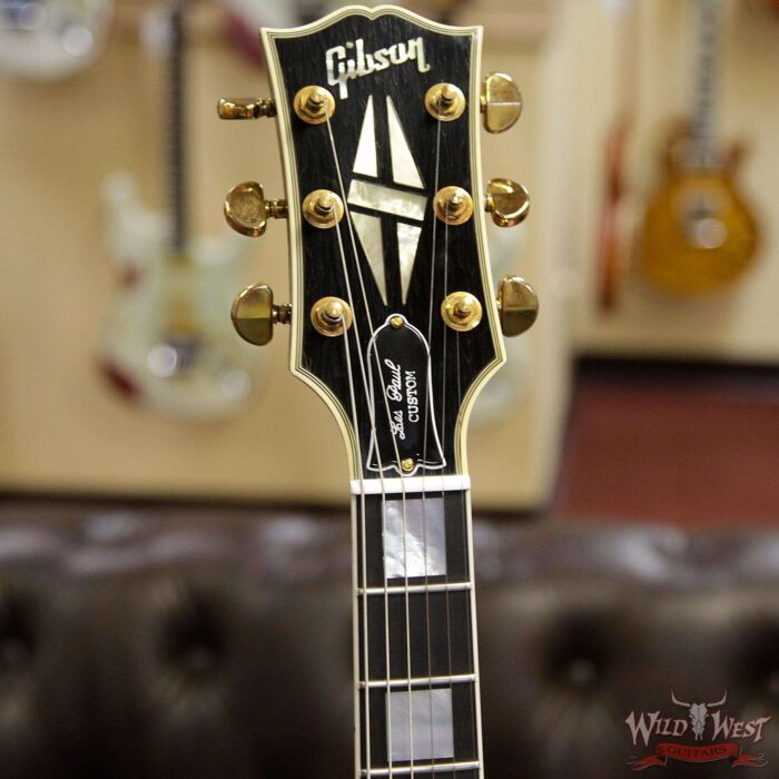 Gibson Custom Shop M2M Les Paul Custom Aged Ebony Fingerboard Ebony (Black) - Image 4