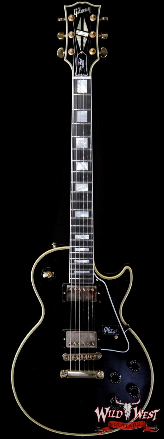 Gibson Custom Shop M2M Les Paul Custom Aged Ebony Fingerboard Ebony (Black) - Image 1